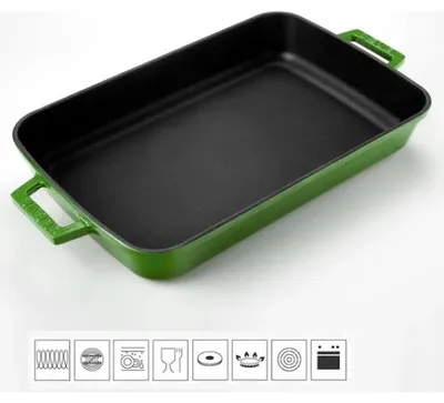 Obrázek produktu pro Litinový pekáč 22x30cm - zelený