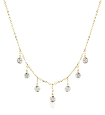 Immagine prodotto di Collana placcata oro con zirconi SVLN0552XK5GO45