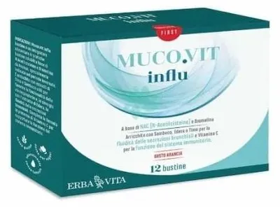 Immagine prodotto di Mucovit Influ 12 Bustine