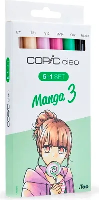 Immagine prodotto di COPIC Hobby marker ciao 5+1 set, Manga 3