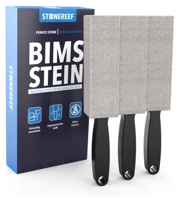 Produktbild von Bimsstein Toilette 3er Set mit Griff - Urinsteinentferner extra stark