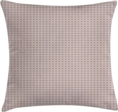 Obrázok produktu pre ABAKUHAUS abstraktná geometria obliečka na vankúš, vzor jednoduchého štvorlístka, pastelové dvojfarebné usporiadanie, 50 x 50 cm, fialová, sivá a škrupinová