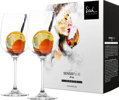 Image de EISCH 2 verres à vin Chardonnay, capacité 500 ml, présentés dans un coffret cadeau quadri-couleur SUPERIOR SENSISPLUS, référence 25005031/180502