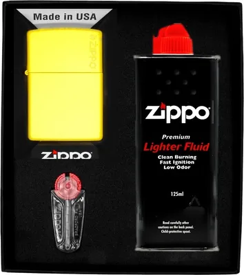 Produktbild von ZIPPO Feuerzeug SONNENBLUME MIT ZIPPO LOGO Geschenkset Nr. 1