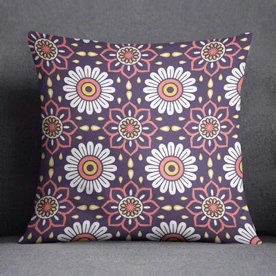 Dekokissenbezug 45x45 cm, Polyester, Reißverschluss, mehrfarbig
