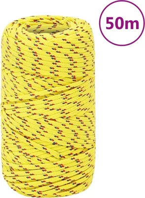 Produktbild von Bootsseil Gelb 2 mm 50 m Polypropylen