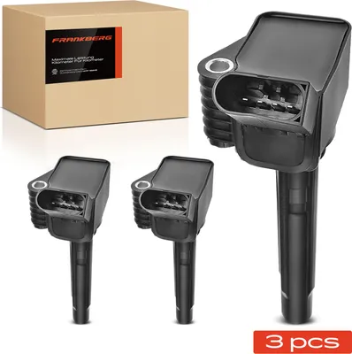 Image de Frankberg 3x Module d'allumage Bobine d'allumage pour VW Alltrack VI Variant Polo Passat Scirocco Sharan Tiguan Allspace Touareg