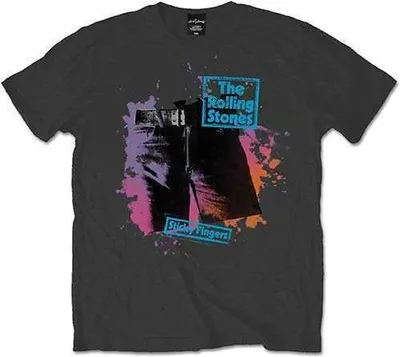 Produktbild von The Rolling Stones Sticky Colours Charcoal Grey XL T-Shirt