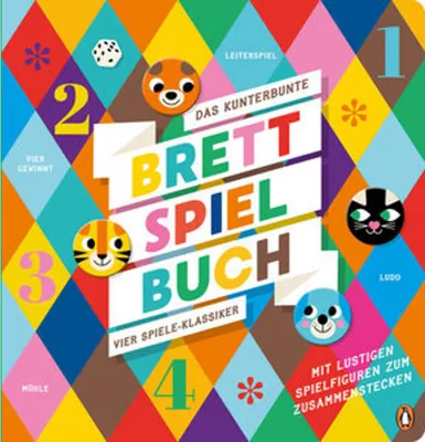 Productafbeelding van Das kunterbunte Brettspiel-Buch - Vier Spiele-Klassiker