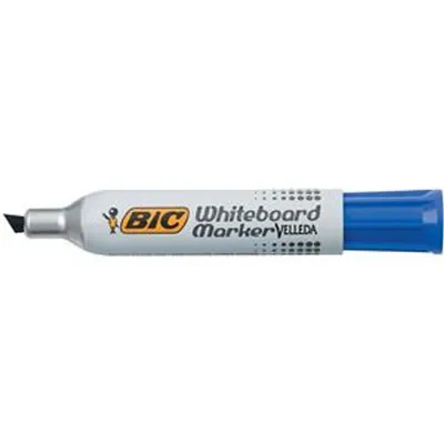 Immagine prodotto di Bic 9402971 BIC Pennarello per lavagna bianca Velleda 1781, punta a cuneo, blu