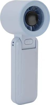 Obrázok produktu pre Prenosný ručný turbo ventilátor Tichý 5-rýchlostný 3000mAh batériový ručný stolný ventilátor 135 stupňov Skladací digitálny displej na cestovanie Domov Kancelária Modrá