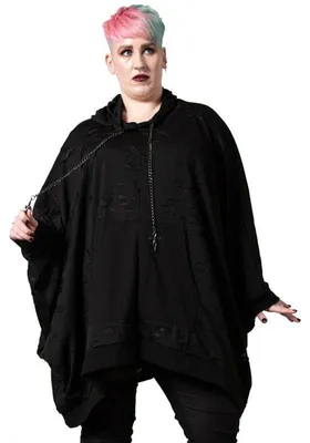 Zdjęcie produktu dla Killstar Poncho - Wings Of Night, rozmiar XS-M
