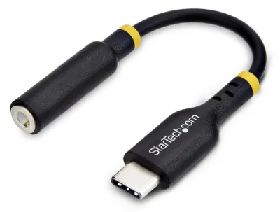Image de StarTech.com Adaptateur audio USB-C vers prise TRRS 3,5 mm, dongle auxiliaire pour casque d'écoute (USBCAUDIO2)