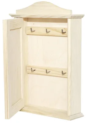 Productafbeelding van Creative Deco Houten Sleutelkast Wanddoos, 20 x 6 x 29,5 cm