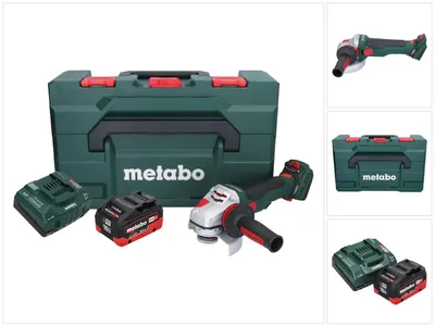 Obrázek produktu pro Metabo WVB 18 LTX BL 15-125 Rychlá akumulátorová úhlová bruska 18 V 125 mm bezkartáčová + 1x akumulátor 10,0 Ah + nabíječka + metaBOX