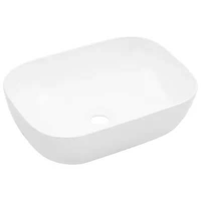 Immagine prodotto di vidaXL Lavabo 45,5 x 32 x 13 cm in Vetroceramica bianca - Lavabo da bagno