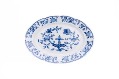 Obrázek produktu pro Natálie, mísa oválná, 30 cm, cibulák, porcelán Thun 1794