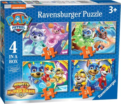 Produktbild von Ravensburger Paw Patrol - 4 Puzzles in einer Box, 12-16-20-24 Teile, für Kinder ab 3 Jahren (03029) RAVENSBURGER
