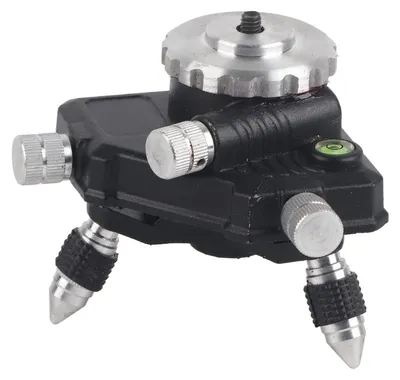 Immagine prodotto di Supporto laser a 360° - Realizzato in alluminio - Treppiede per livelle laser - Altezza 11 cm - Resistente alla corrosione - Resistente all'usura