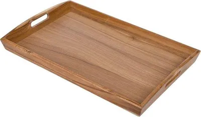 Produktbild von Famanu Serviertablett aus Akazienholz mit Griffen - 48 x 31 cm
