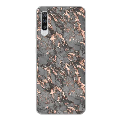 Produktbild von MuchoWow® Handyhülle Schutzhülle Hülle für Samsung Galaxy A70 Marmor - Rose - Grau - Muster Silikon Softcase Handy Hülle - Schutzhaube
