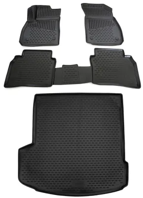 Gummi Kofferraumwanne + Fußmatten Set für Opel Insignia B Kombi, Bj. 2017-
