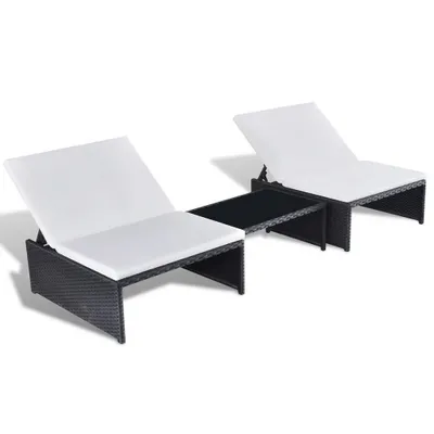Zdjęcie produktu dla VidaXL 43069, Taras, Obite siedzisko, Poliester, Kremowy, Biały, 650 mm, 680 mm