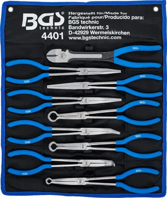 Produktbild von BGS technic Long / Flat Nose and Spark Plug Connector Pliers Set, 3,03 kg