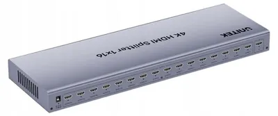 Zdjęcie produktu dla UNITEK V1137AGY01-EU, HDMI, 16x HDMI, 1.4b, 3840 x 2160 px, Szary, Metal