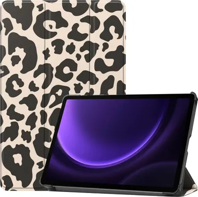 Image de Étui à trois volets imoshion Design pour Samsung Galaxy Tab S9 11,0 pouces / S10 Lite / S10 FE / S9 FE 10,9 pouces - Motif léopard