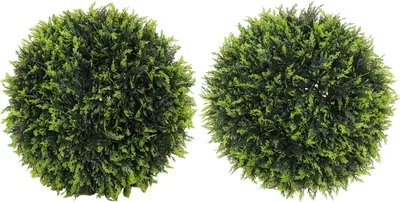 Immagine prodotto di Set di 2 cedri artificiali, pianta d'appartamento da 45 cm, pianta artificiale, pianta decorativa, piante decorative per casa, ufficio, corridoio, giardino, verde