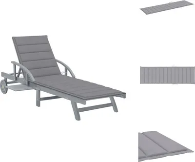 Produktbild von vidaXL Sonnenliege mit Auflage Akazie Massivholz -  Sonnenliegen
