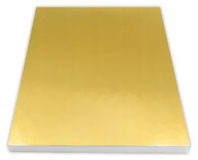 Produktbild von Recpak Goldene Styrodur Tortenunterlage 40x30 cm