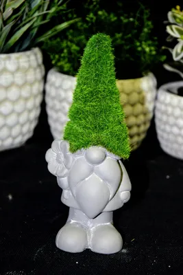 Produktbild von Dakls Keramik Gnom Grüne Mütze Gartenfigur 19cm