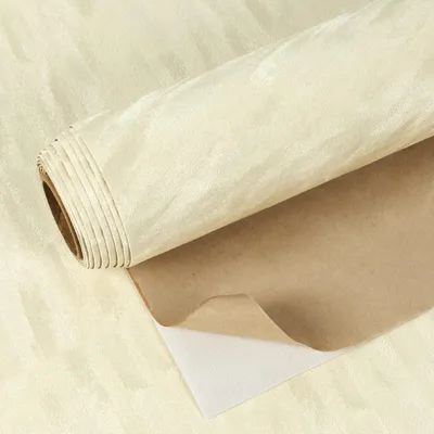 Productafbeelding van Beige Velours Zelfklevend Behang 40 cm x 300 cm Waterdicht