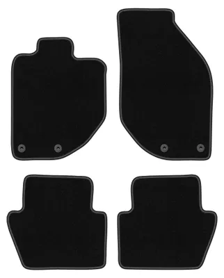 Zdjęcie produktu dla Dywaniki samochodowe welurowe BASIC do: Volvo C70 I (1997-2005, cabrio, coupe) czarne, z mocowaniami