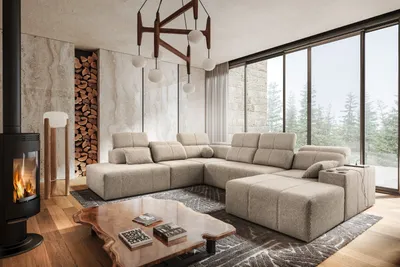 Produktbild von Kaiser Möbel Ecksofa multifunktional Mindy X, Stoff Quelle KaltesBeige Rechts