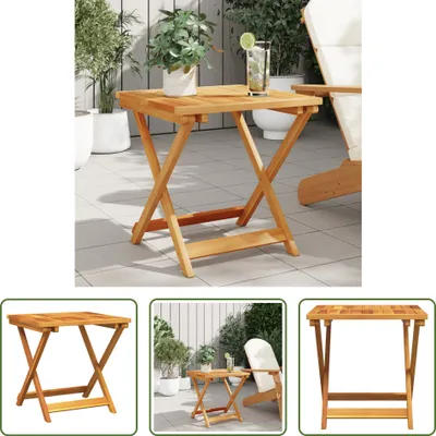 Immagine prodotto di The Living Store Tavolo da giardino pieghevole 50x50x50 cm in legno massiccio di acacia