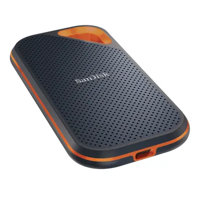 Produktbild von SanDisk Extreme Pro Portable SSD 2TB Festplatte, USB-C 3.1 (SDSSDE80-2T00-G25)