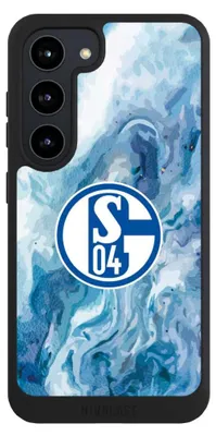 Produktbild von NIVOCASE Handyhülle für Samsung Galaxy S23  Hülle NIVOpure Case Schwarz FC Schalke 04 Fanartikel Logo