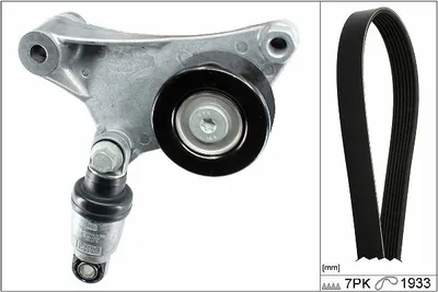 Produktbild von INA 529 0373 10 Keilrippenriemensatz für TOYOTA AVENSIS Kombi (T25)