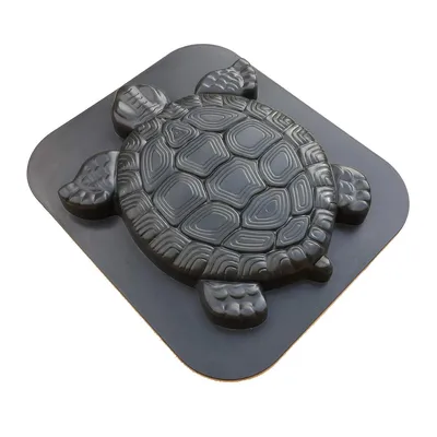 Produktbild von DIY Gehwegplatten Form Schildkröte,Fußbodenformen,Wiederverwendbare Beton-Gießform für Garten & Terrasse, Kunststoff, 38×44 cm