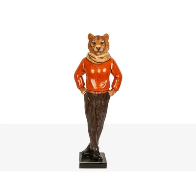 Obrázek produktu pro Dekorativní figurka Romimex červený tygr z pryskyřice 14 x 37 x 10 cm