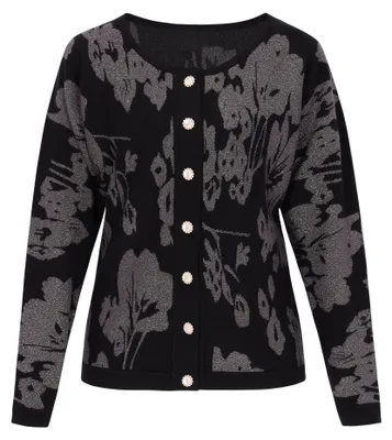 Produktbild von EVERA Damen Cardigan - Schwarz EVERA Damen Cardigan - Schwarz, XL/XXL