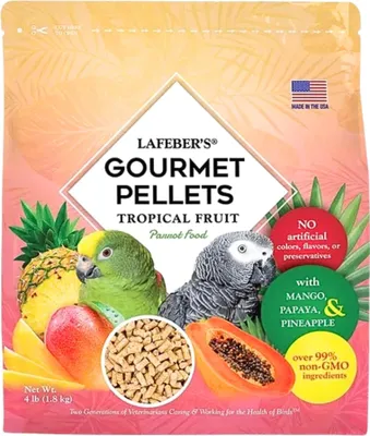 Immagine prodotto di Lafeber Gourmet Pellets - Frutti tropicali - Pappagalli - Alimento bilanciato: Pellet con frutta per grandi pappagalli 1,81 Kg
