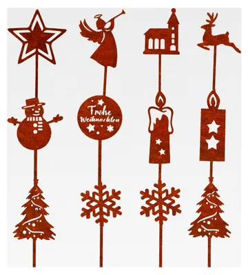 Produktbild von Gartendekoration Rost, Gartenstecker, Rostdeko, Hirschdeko für Weihnachten