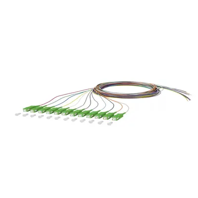 Produktbild von Metz Connect OpDAT Pigtail SC-APC, OS2, 12 Farben 150Q1CA0020E