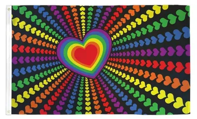 Regenbogenflagge 150x90 cm LGBT Gay Pride Liebe Parade