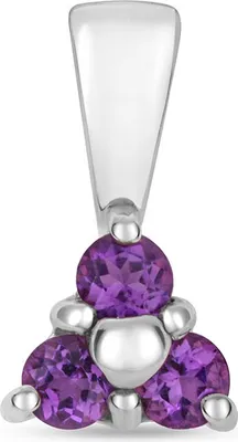Produktbild von 9 Karat (375) Weißgold Damen - Anhänger mit Amethyst - 10mm*5mm; TRS33449KW