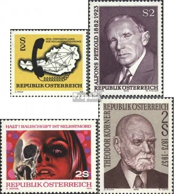 Produktbild von Briefmarken Österreich 1972 Mi 1409,1410,1411,1412 (kompl.Ausg.) postfrisch Sondermarken